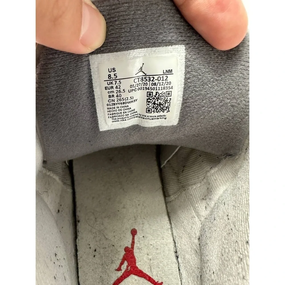 Nike Air Jordan 3 Retro 'Cool Grey' 2021 CT8532-012 Men's Size 8.5